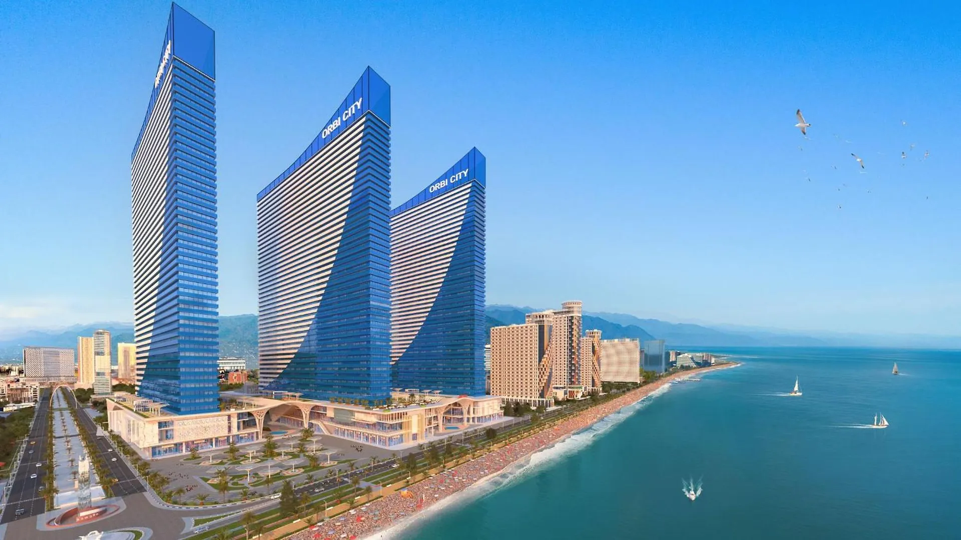 Avant-Garde Sea View Aparthotel In Orbi City 바투미